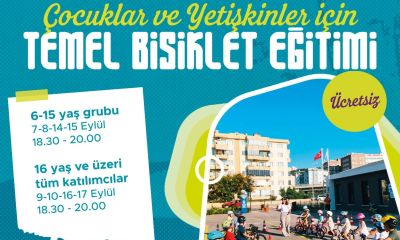 Çanakkale'de Belediye ve ÇABİP işbirliğindeki Temel Bisiklet Eğitimleri sürüyor