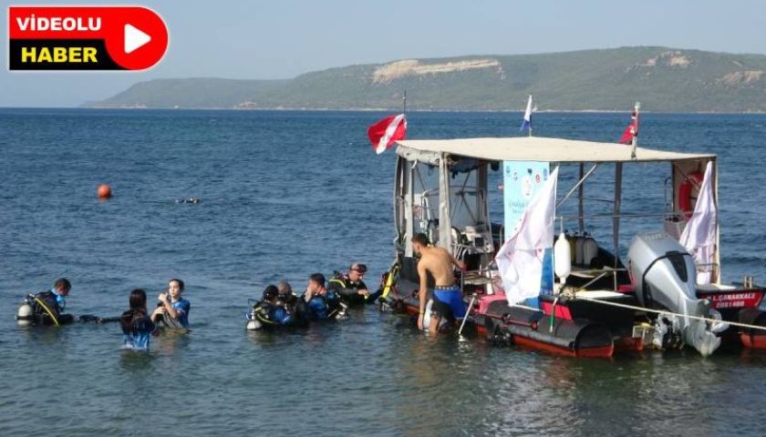 Çanakkale'de ‘Tarihe Saygı Anı Dalışı' ve ‘Yelken Sürüşü'