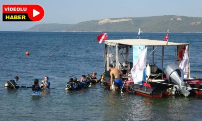 Çanakkale'de ‘Tarihe Saygı Anı Dalışı' ve ‘Yelken Sürüşü'