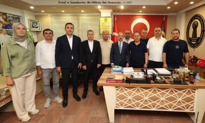 Turan'dan Çanakkale Esnaf ve Sanatkarlar Odaları Birliğine ziyaret