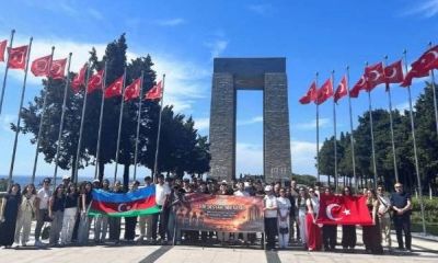 Türkiye ve Azerbaycan'dan gelen şehit ve gazi çocukları Çanakkale Şehitliklerini ziyaret etti