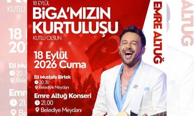 Biga’da 18 Eylül Coşkusu 12 Eylül’de Başlıyor: Spor, Sanat ve Emre Altuğ Konseri Bir Arada