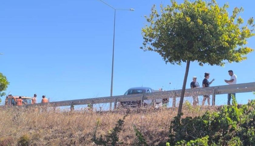 Çanakkale çevre yolunda tek taraflı kaza