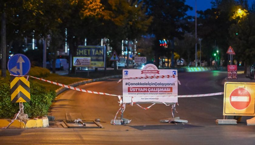 Çanakkale Belediyesi'nden Troya Caddesi açıklaması: Trafiğe açık olacak