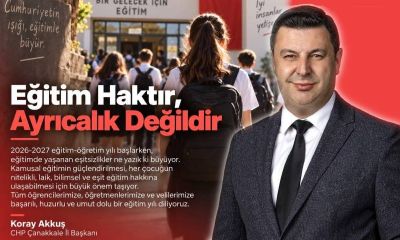 CHP Çanakkale İl Başkanı Akkuş 