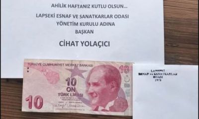 Lapseki’de ahilik geleneği siftah parasıyla yaşatıldı