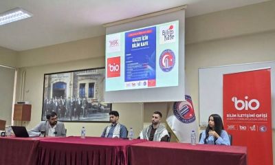 ÇOMÜ’de Gazze için bilim kafe etkinliği düzenlendi
