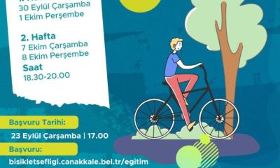 Çanakkale’de ücretsiz bisiklet eğitimleri başlıyor