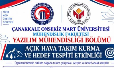 ÇOMÜ Yazılım Mühendisliği öğrencileri açık havada takım çalışması yapacak