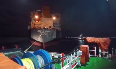Çanakkale Boğazı'nda arızalanan kimyasal tanker, Karanlık Liman'a demirletildi