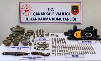 Jandarma'dan Ezine'de tarihi eser kaçakçılığı operasyonu: Aralarında Helenistik ve Roma dönemi eserler de var!