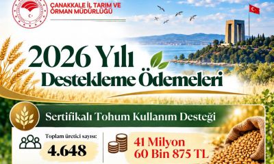 Çanakkale’de Sertifikalı Tohuma Rekor Destek: 4 Bin 648 Üretici Yararlandı!