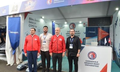 YÖK Başkanı Özvar’dan TEKNOFEST’te ÇOMÜ standına ziyaret