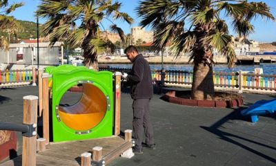 Bozcaada’daki çocuk parkları yenilendi