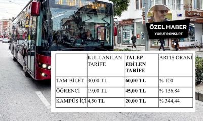Ulaşımda Zam Şoku! Tam Bilet 60, Öğrenci 45 TL