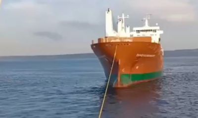  Çanakkale Boğazı’nda genel kargo gemisi makine arızası yaptı