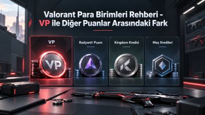 Valorant Para Birimleri Rehberi - VP ile Diğer Puanlar Arasındaki Fark