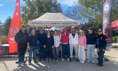 ÇOMÜ öğrencileri İl Emniyet Müdürlüğünün bilgilendirme stantlarını ziyaret etti