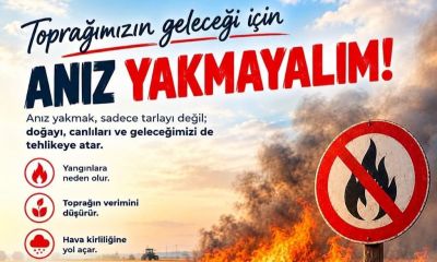 Biga Kaymakamlığı'ndan anız uyarısı