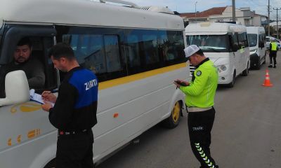 Lapseki’de Öğrenci Servislerine Sıkı Denetim