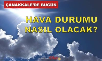 14 Ekim 2026 Çarşamba günü Çanakkale hava durumu