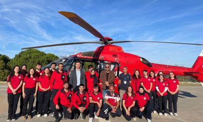 Çanakkale Hava 17 Helikopter ambulans ekibinden ÇOMÜ öğrencilerine eğitim