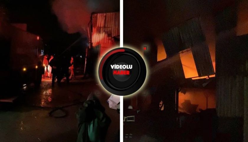 Biga’da sanayi sitesindeki hurda dükkanında çıkan yangın korkuttu