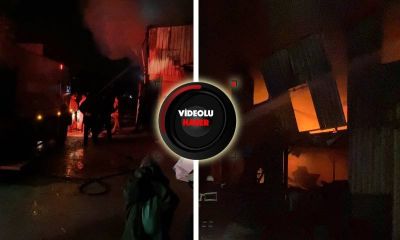 Biga’da sanayi sitesindeki hurda dükkanında çıkan yangın korkuttu