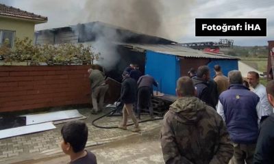 Biga'da bir yangın daha: Marangoz atölyesindeki yangın büyümeden söndürüldü