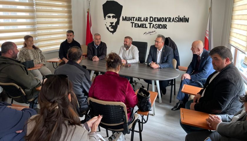 İYİ Parti Çanakkale Heyeti Muhtarlarla Bir Araya Geldi