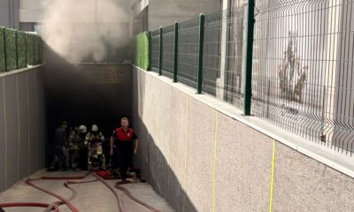 Kapalı Otoparkta Araç Yangını! Bina Tedbir Amaçlı Boşaltılıyor