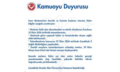 ÇOMÜ Hastanesi'nden İnme Merkezi Açıklaması: Hazırlıklar Tamamlandı, Tarih Verildi