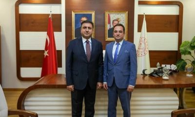Burak Şahin Ayvacık’taki yeni görevi öncesinde veda ziyaretinde bulundu