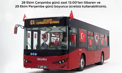 Çanakkale'de belediye otobüsleri Cumhuriyet Bayramı süresince ücretsiz olacak