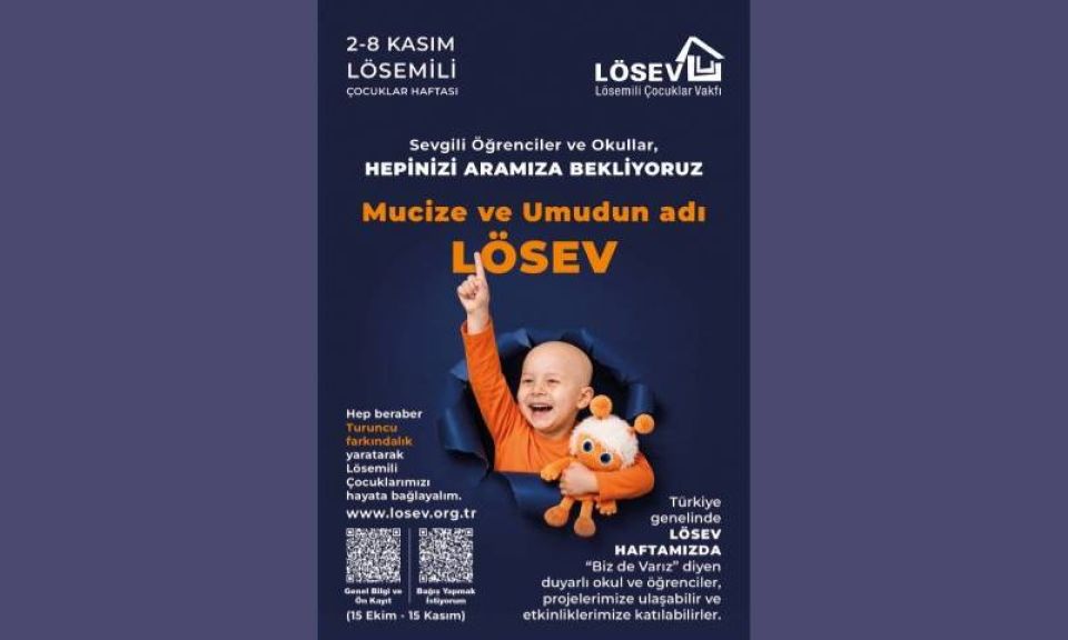 2-8 Kasım Lösemili Çocuklar Haftası başlıyor
