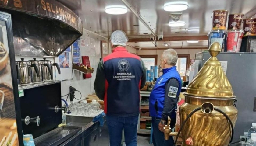 Çanakkale’de feribotlara gıda denetimi! Yolcuların sağlığı mercek altında