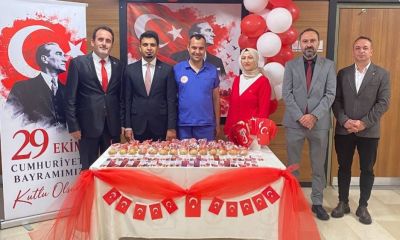Çan Devlet Hastanesi’nde Cumhuriyet coşkusu! Koridorlar Türk bayraklarıyla donatıldı