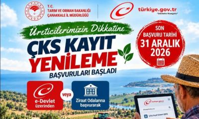 Tarım İl Müdürlüğünden üreticilere kritik uyarı: 2027 ÇKS başvurularında son gün 31 Aralık