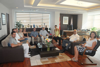 Osnabrück Heyeti`nden Başkan Gökhan`a ziyaret 