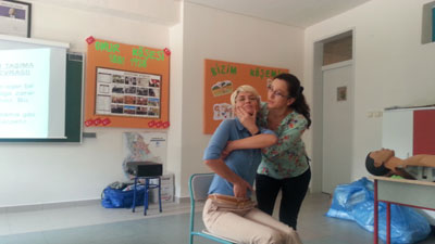 Kolejde ilk yardım eğitimi verildi...