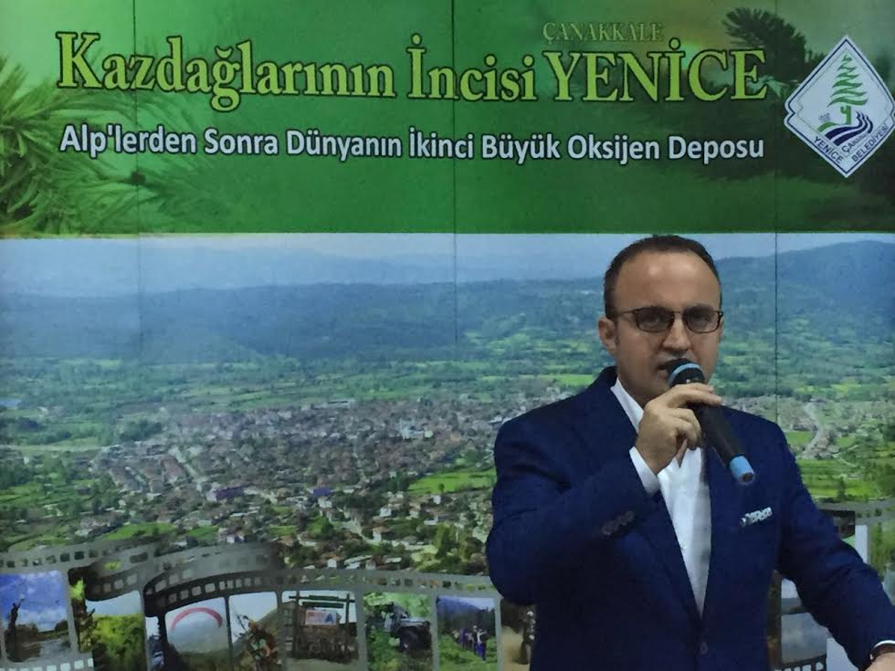 AKP'li Turan, termik santralleri ve altın madenlerini görmedi Kaz Dağları'nı övdükçe övdü