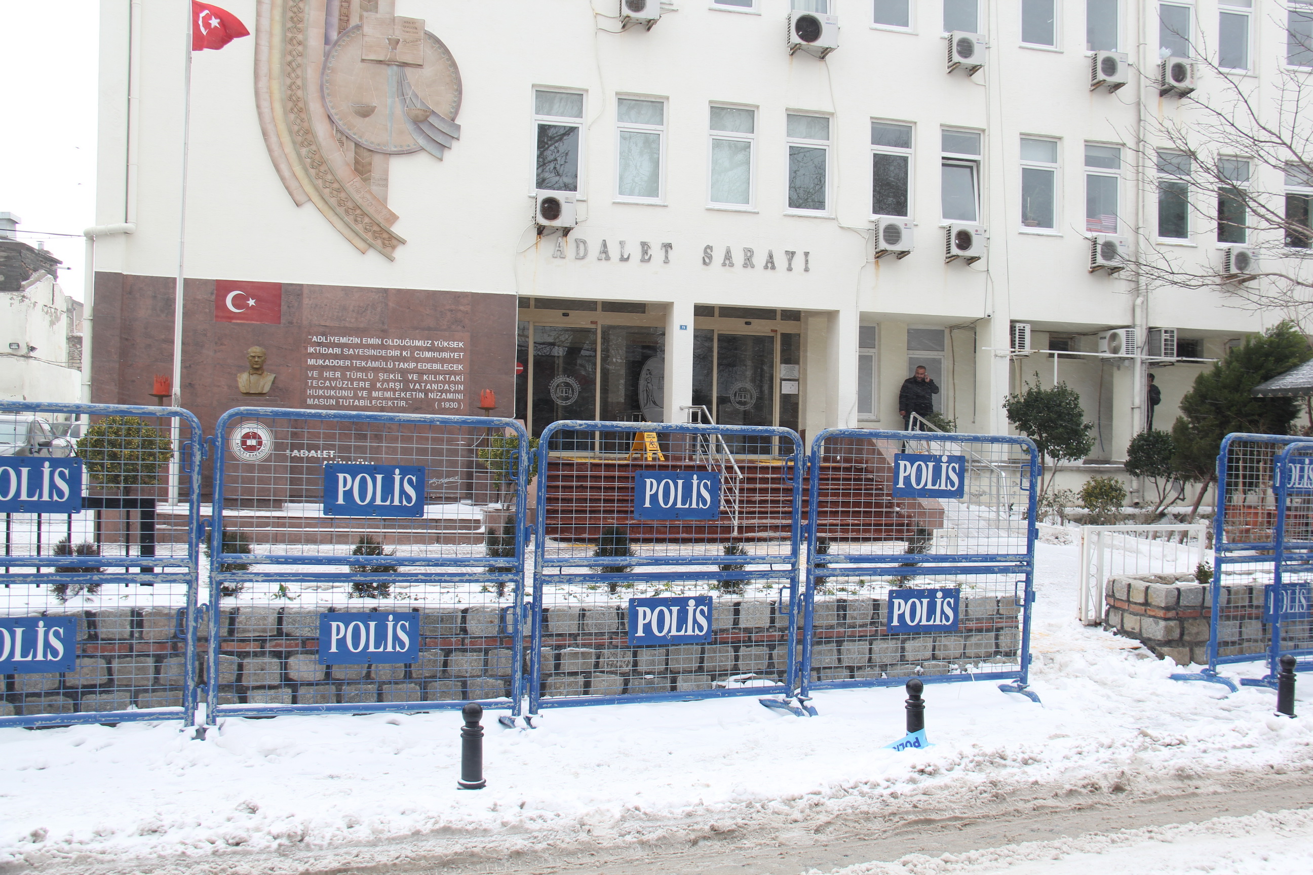 Adliyede güvenlik önlemleri arttırıldı