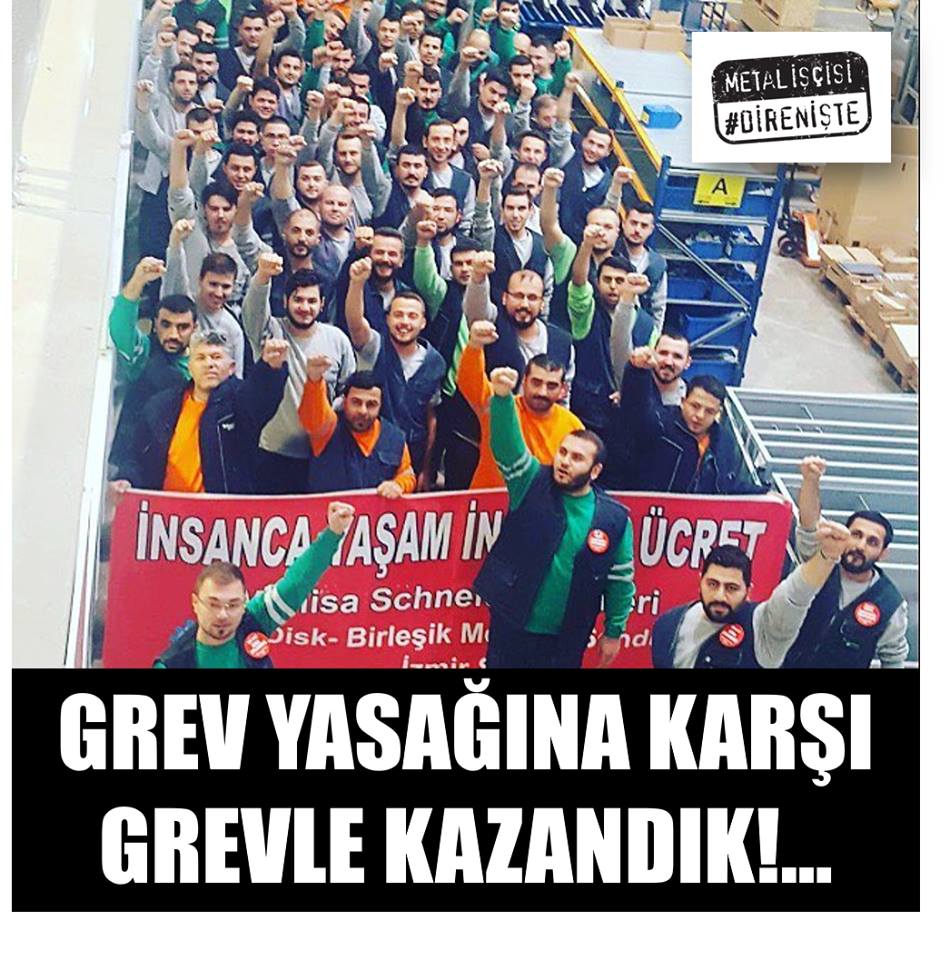 Metal işçileri yasağa rağmen grevi kazanımla sonlandırdı