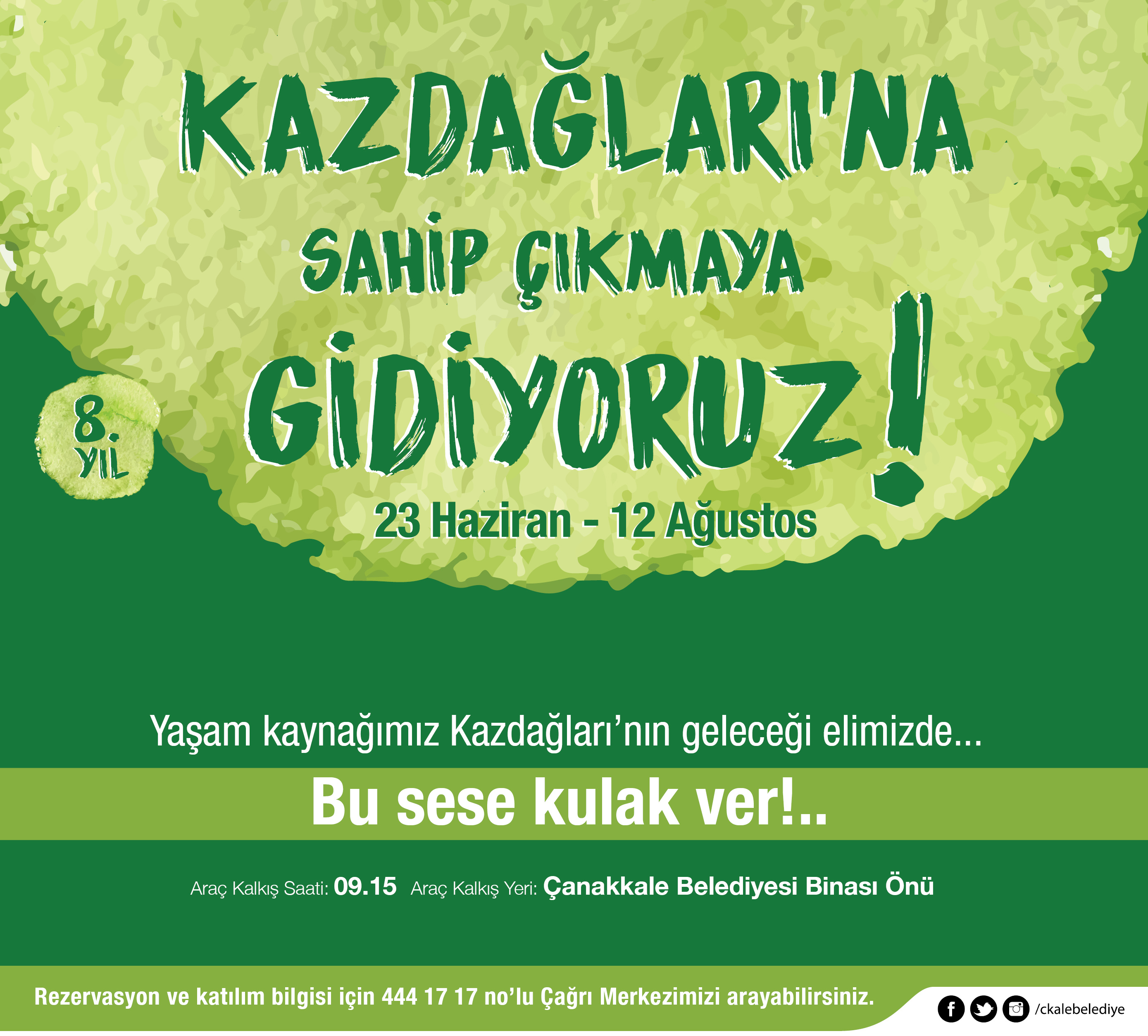 Kaz Dağları Gezisi, başlıyor