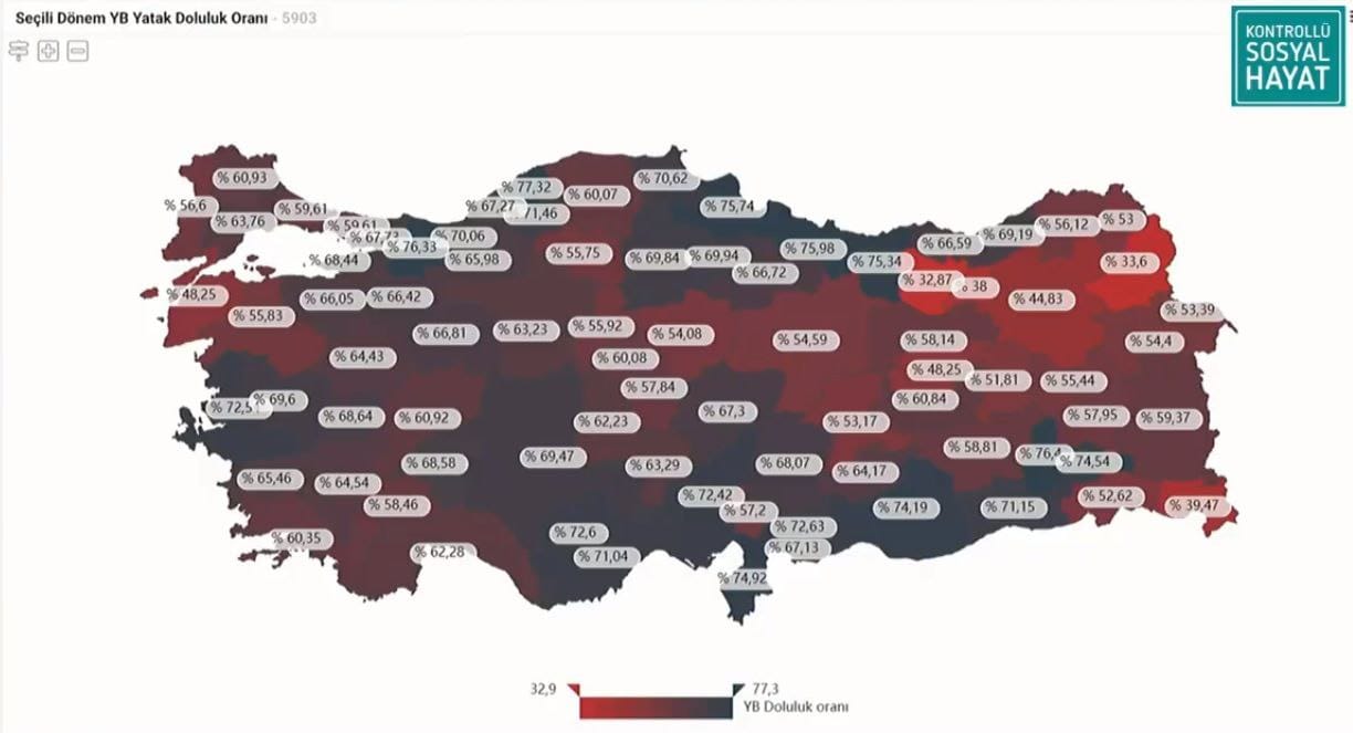 Çanakkale'de yatak doluluk oranı; yüzde 48!