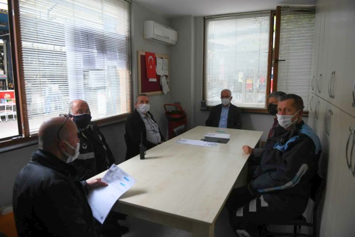 Başkan Gökhan zabıta ekipleri ile bir araya geldi