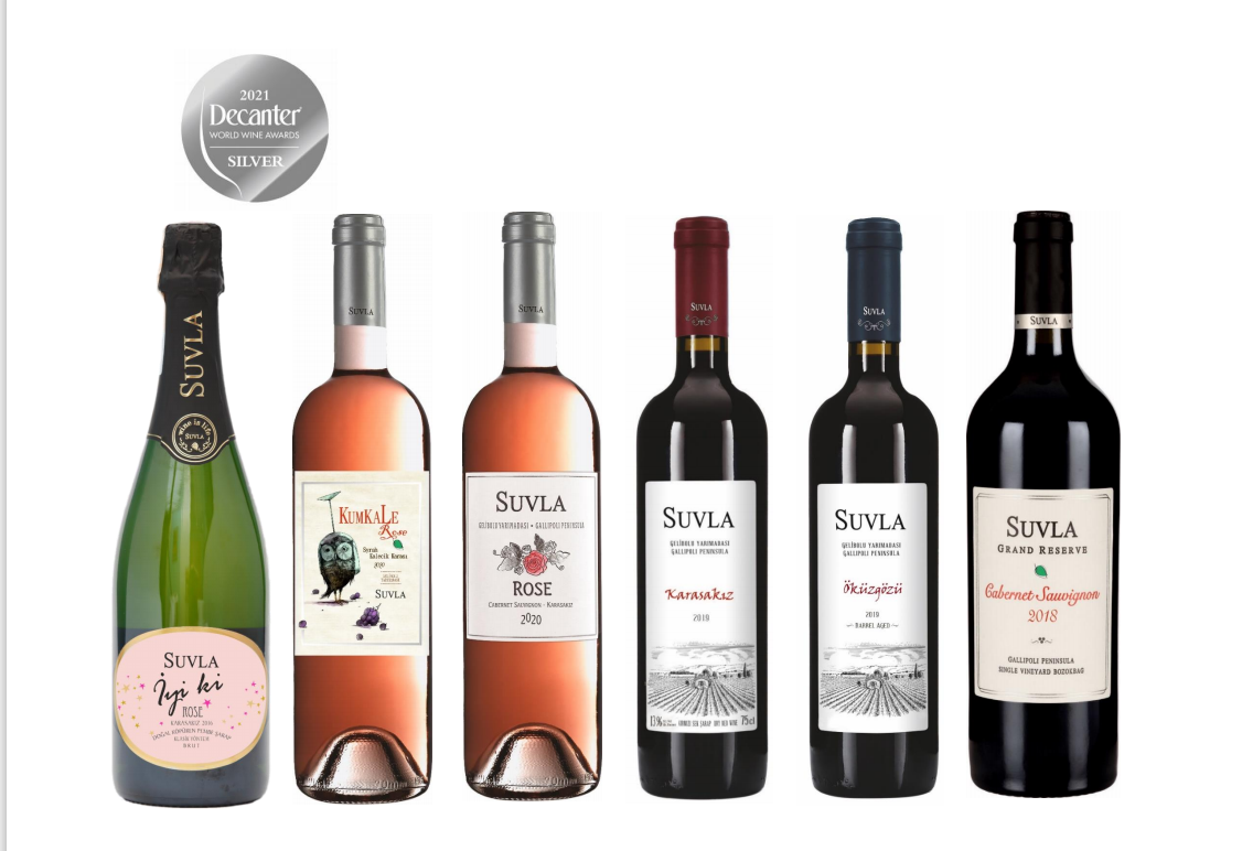 Suvla Şarapları 6 gümüş madalya kazandı