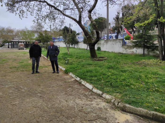 Ayvacık Belediyesi Atatürk Kültür Parkı'nı yeniliyor