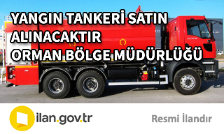 YANGIN TANKERİ SATIN ALINACAKTIR
