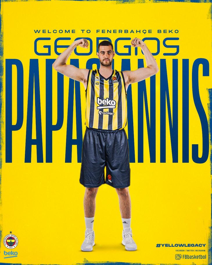 Georgios Papagiannis Fenerbahçe Beko kadrosuna katıldı